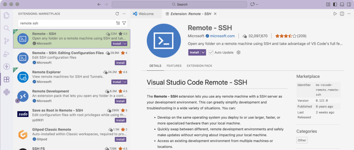 ssh search